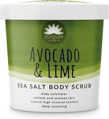 Avocado and Lime Sea Salt Body scrub