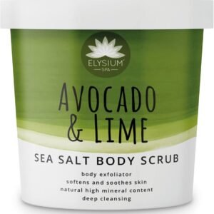 Elysium tea tree body scrub avocado & lemon 200