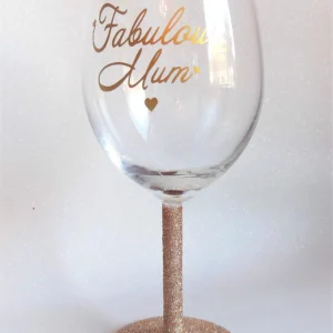 Fabulous mum mini wine glasses
