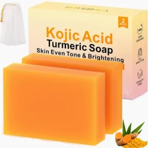 Lemon turmeric kojic acid soap