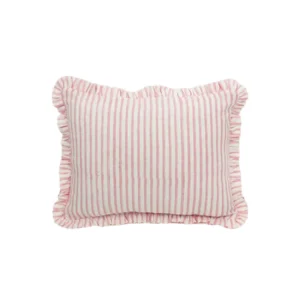 Pink stripped cushion